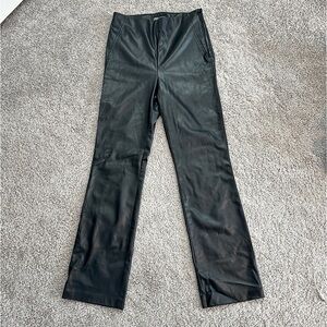 ZARA | Black Leather Pants